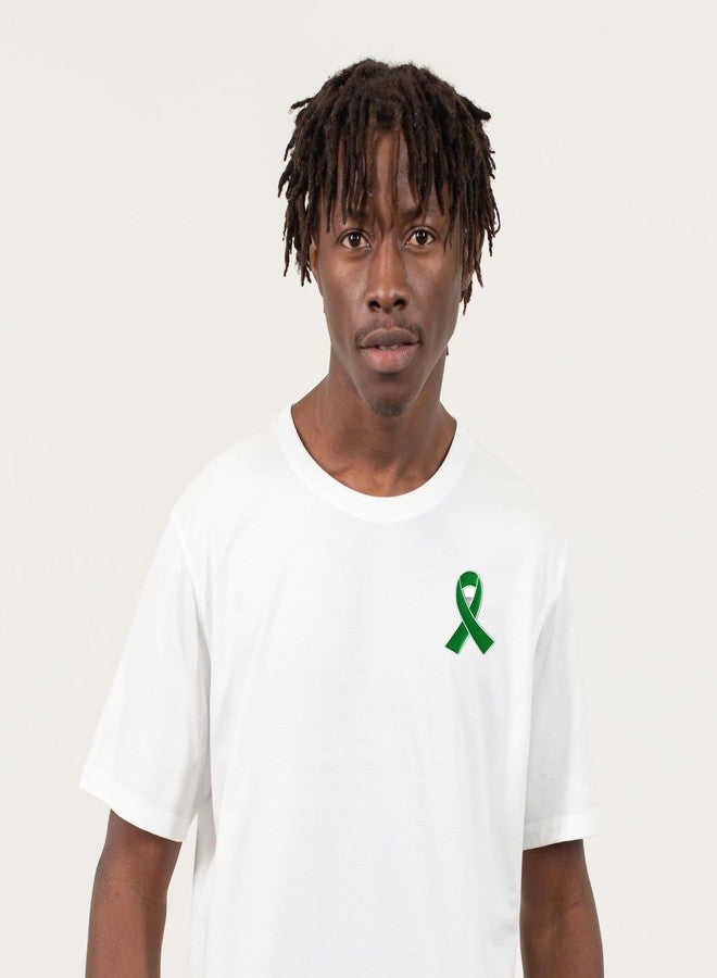 cogont 50PCS Green Awareness Ribbon Pins Mental Health Awareness Enamel Lapel Pin Green Ribbon Brooch Hope Pins - Image 4